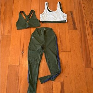 Green and Blue striped Sportbody SET Activewear Set